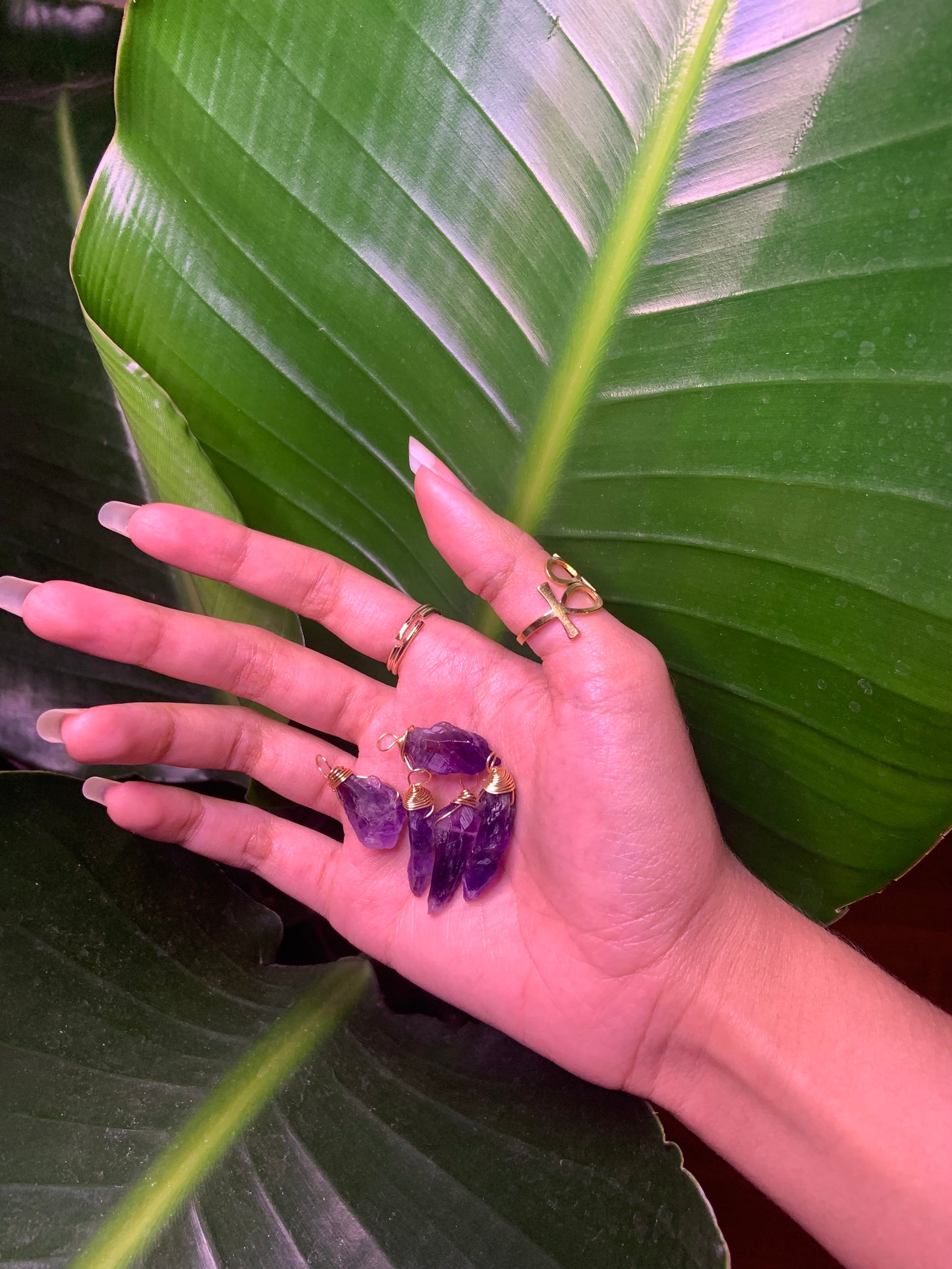 Wire Wrapped Amethyst Crystal