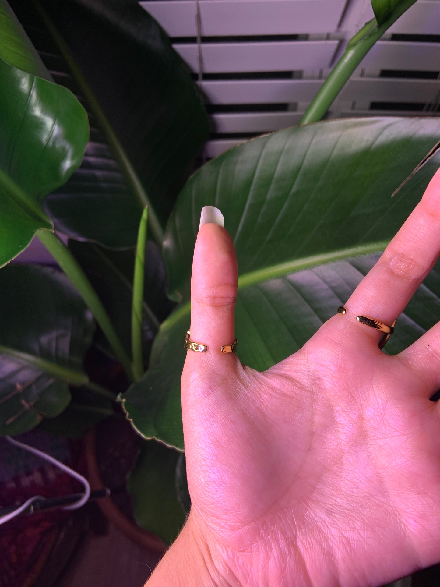 18k Gold plated flower ring encased in resin