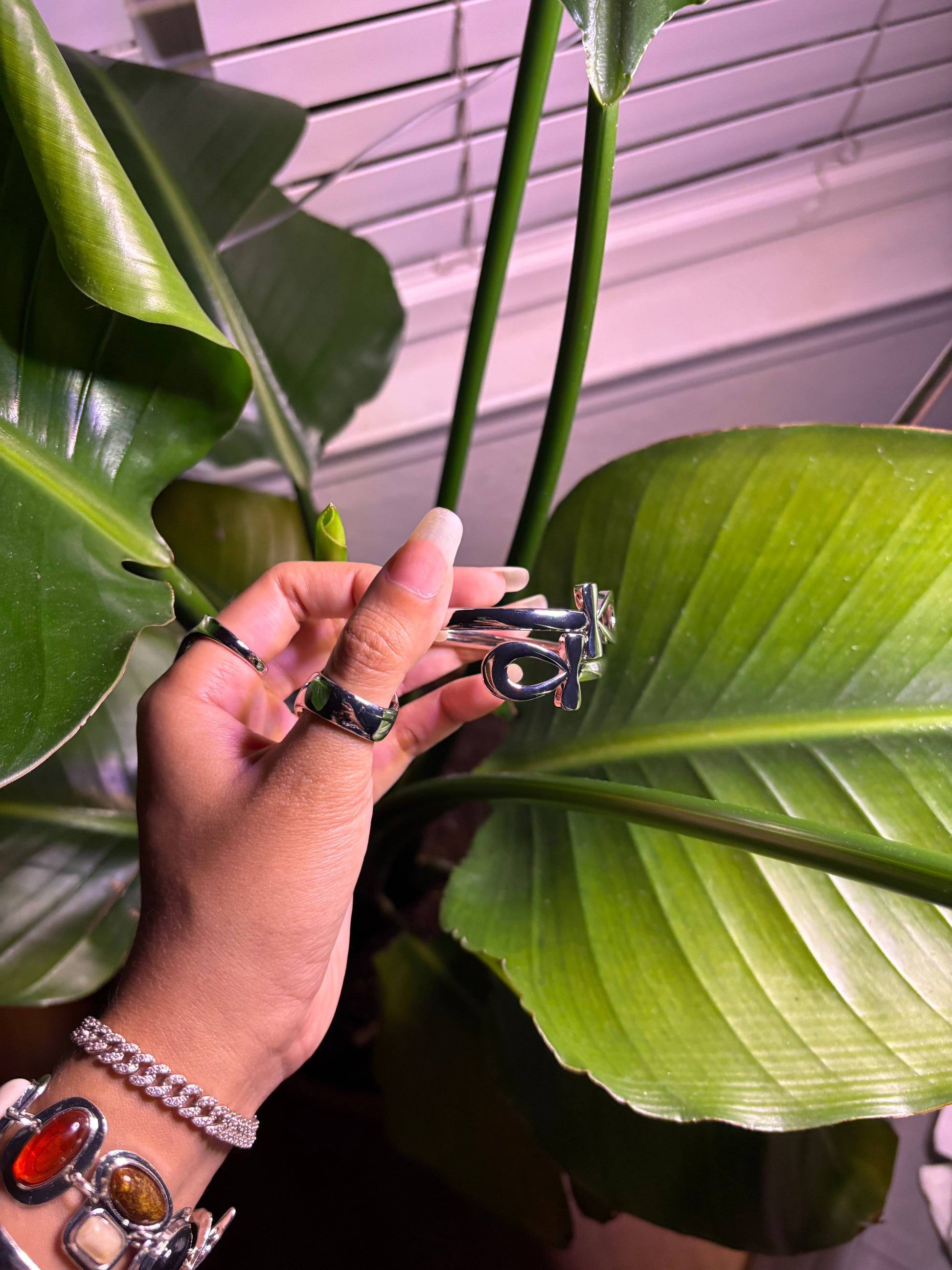 Blooming goddess arm cuff