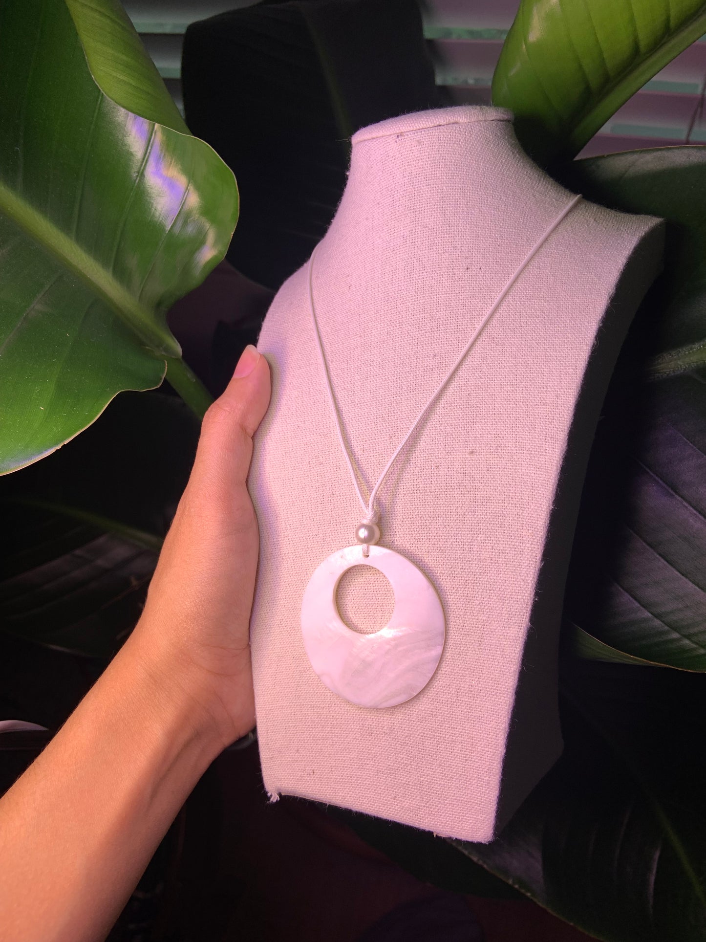 White Seashell Mermaid Pendant