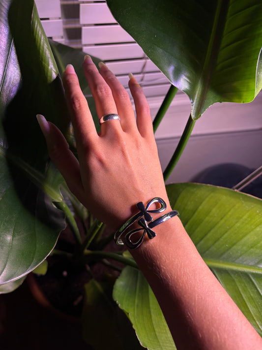 Silver Ankh Bracelet Cuff