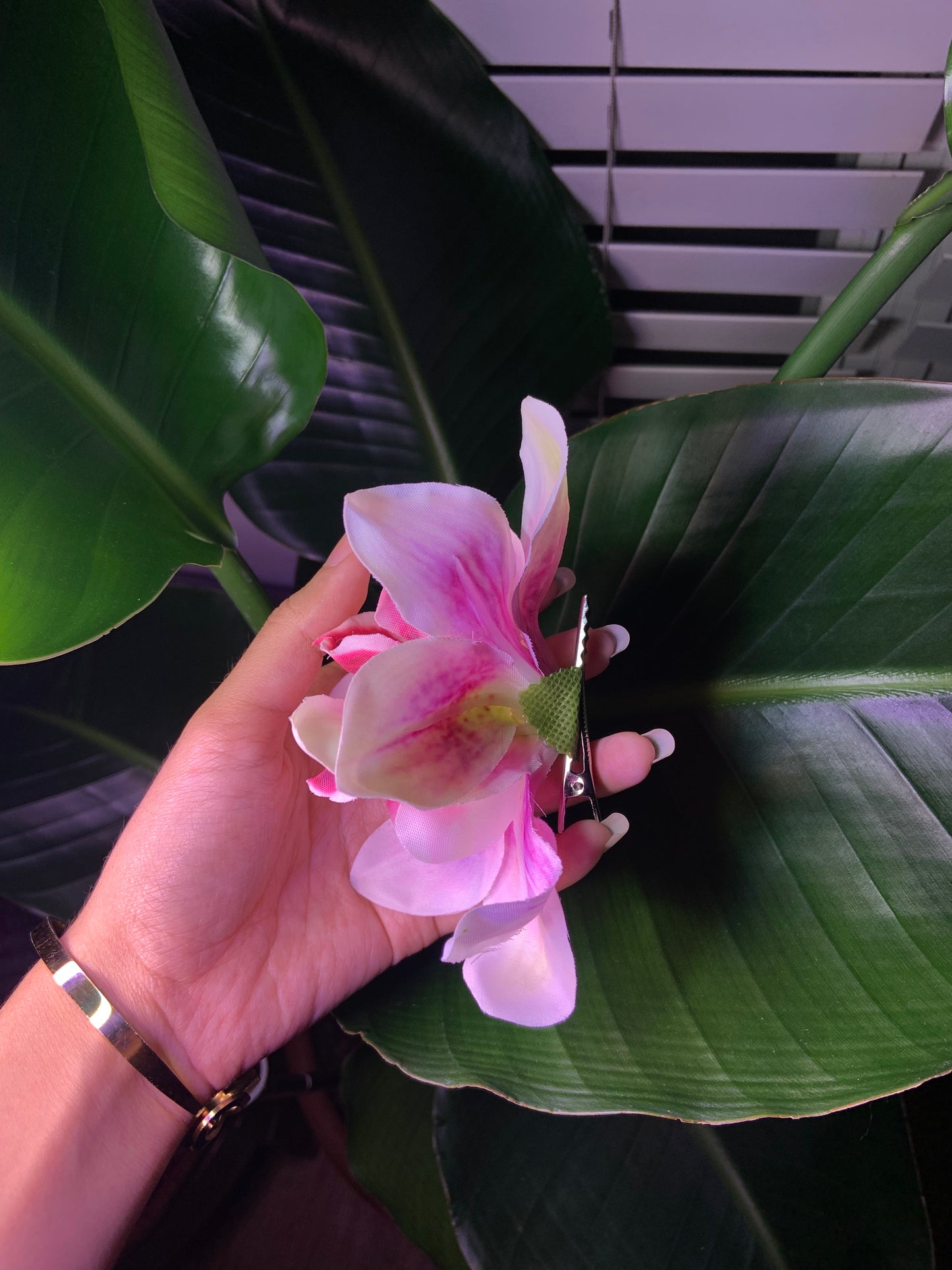 Two pink flowers (Hair clip)