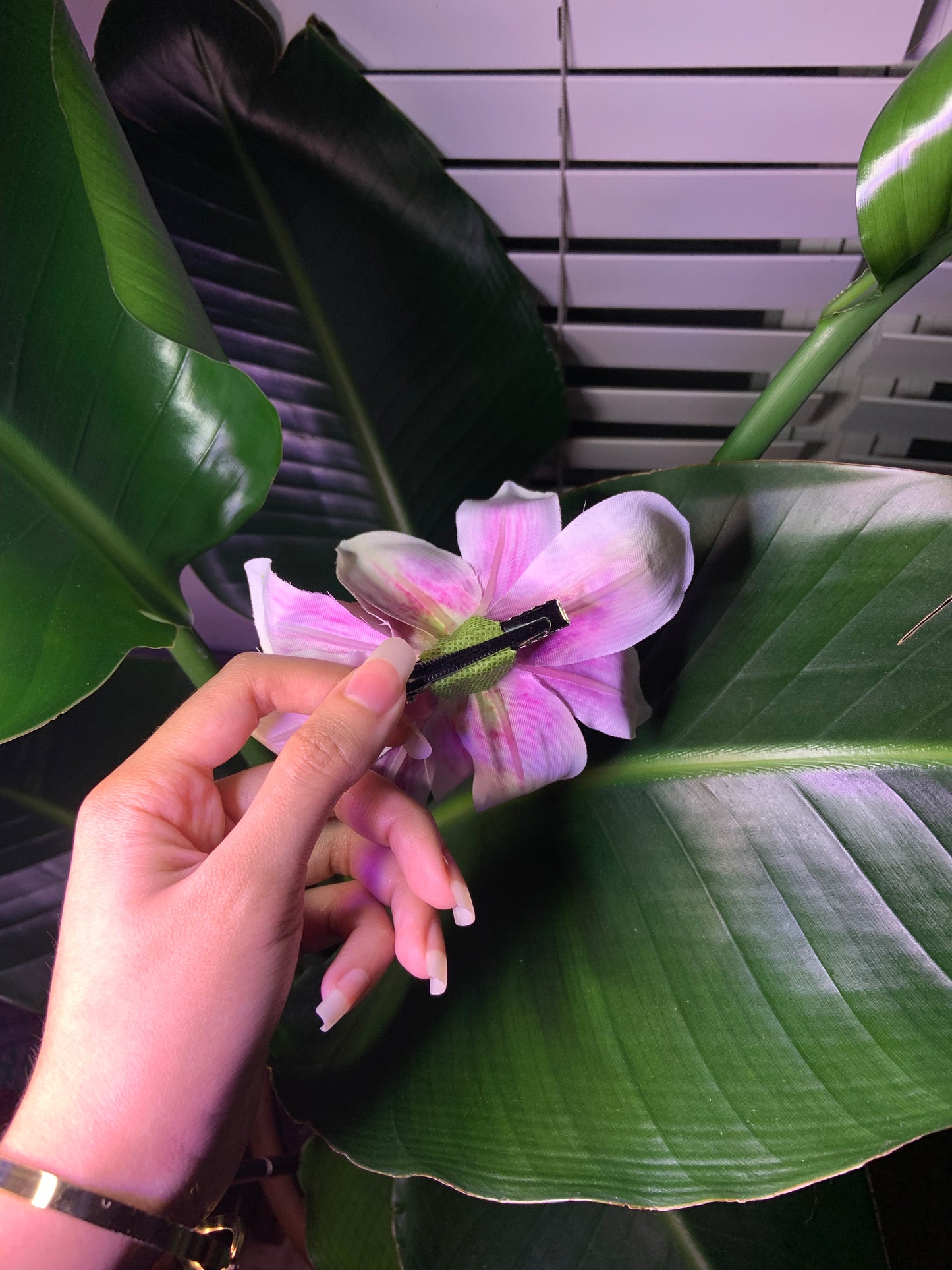 Two pink flowers (Hair clip)